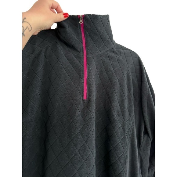 COLUMBIA Women's Glacial Fleece 1/4 Zip Pull Over Diamond Pattern Size XL - Picture 4 of 4